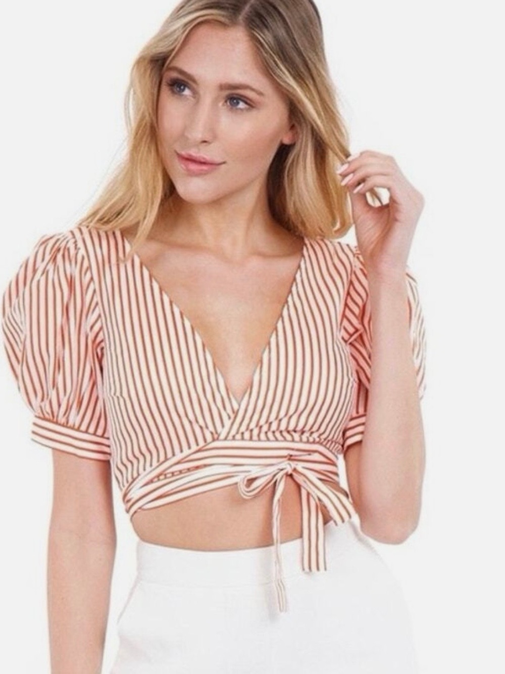 For Love And Lemon Selma Wrap top Size Small